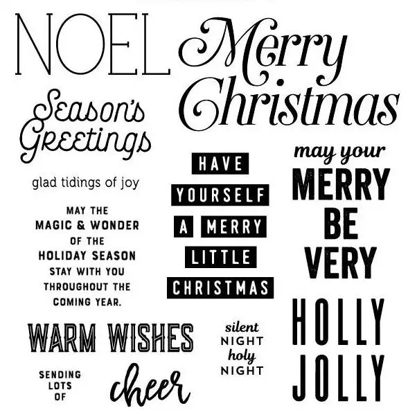 Рождественский прозрачный силиконовый штамп/печать для скрапбукинга своими