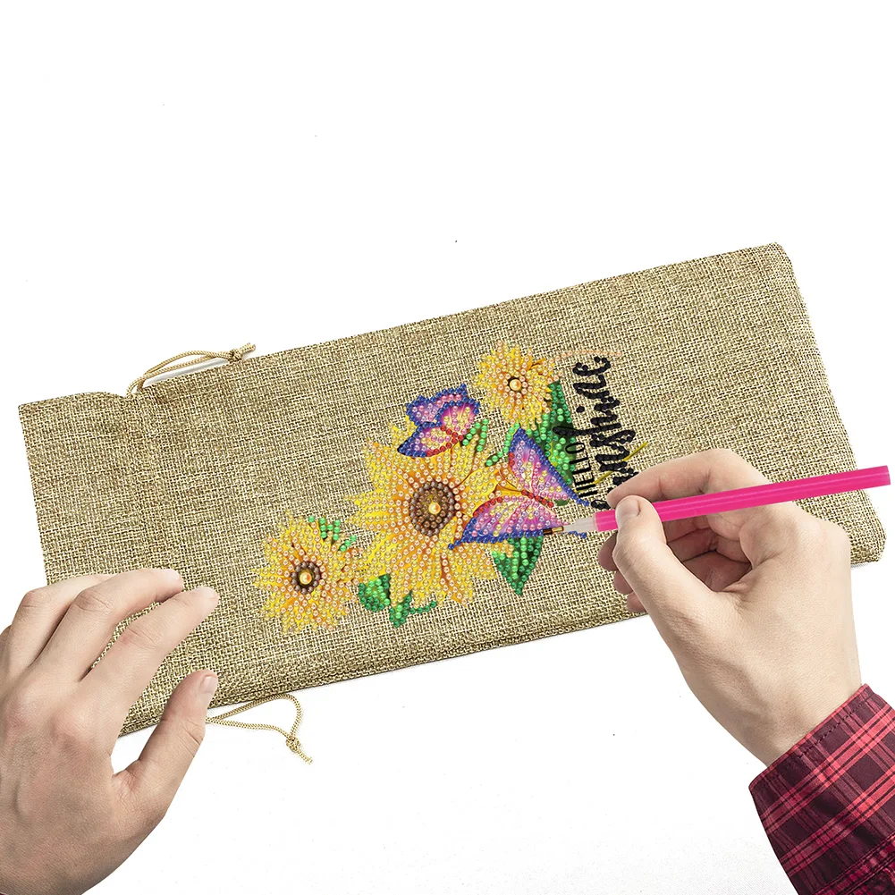 Diamond Painting Red Wine Bottle Cover DIY Flowers Special-shaped Drill Kit Rhinestone Mosaic Art Drawstring Bags Table Decor | Дом и сад