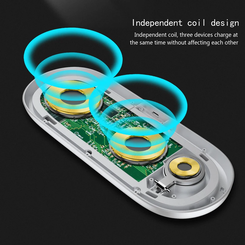 5 in1 Fast Wireless Charging Station For iPhone X Airpods Apple Watch Huawei Gt2pro Samsung Galaxy Gear S3 Sport | Мобильные