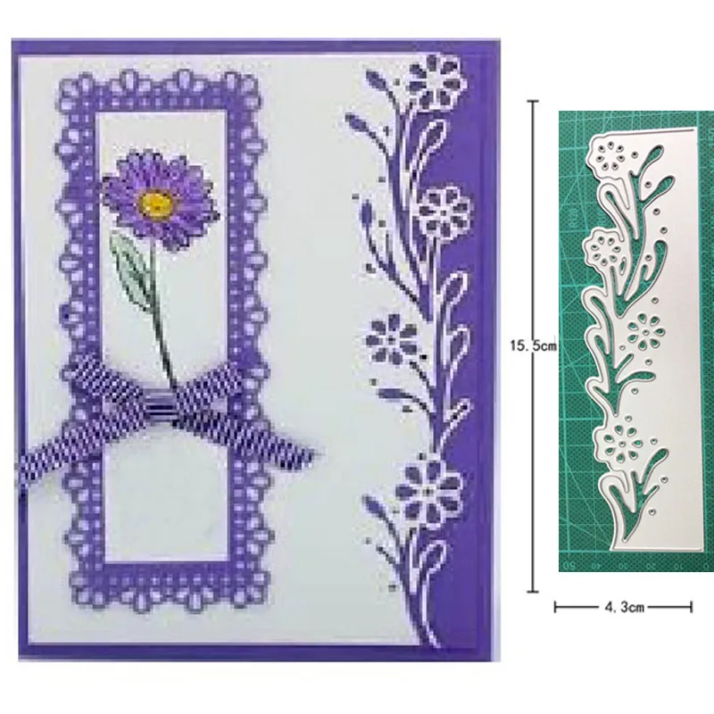 

Metal Cutting Dies Cut Mold Flower Border Christmas Dies Decoration Scrapbook Paper Craft Knife Mould Blade Punch Stencils Dies