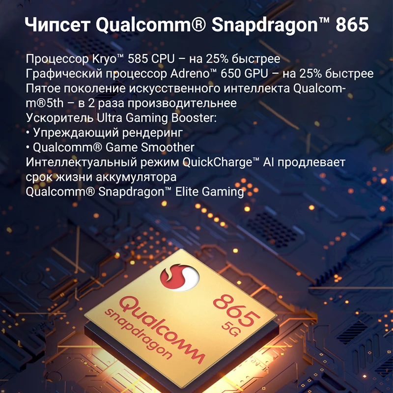 Смартфон ZTE Nubia RedMagic 5S 8+128GB Qualcomm Snapdragon 865 Частота обновления 144Гц OLED дисплей NFC QC 3.0