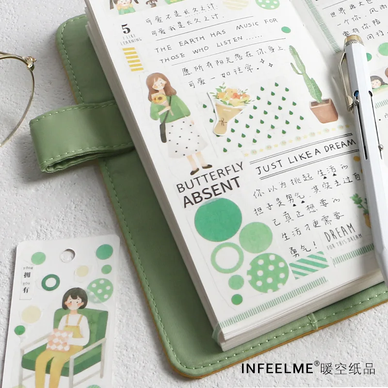 6 шт./лот * маленькая теплая серия заметок Милая настольная книга дневник DIY