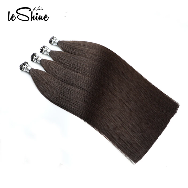 Leshine 100% Человеческие волосы Remy Волосы I Tip волос кератин Fusion Цвет 2 # бразильские