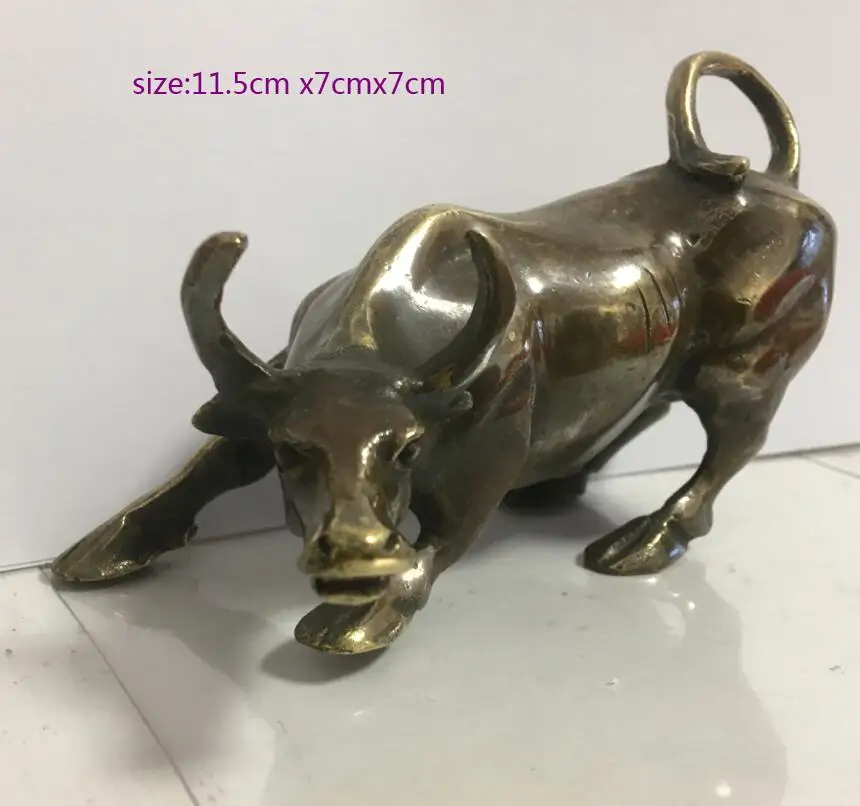Красивая и могущественная Бронзовая статуя быка на Уолл-стрит мебель для стола
