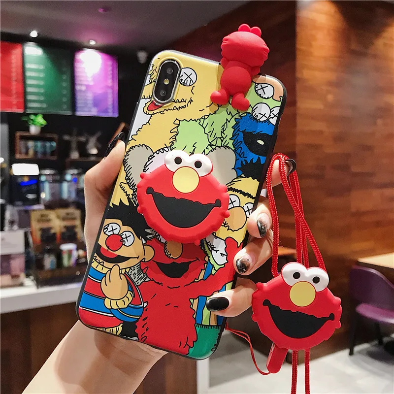 Iphone X XS 8 7 6s Plus Capinhas Тонкий Модный противоударный мультяшный милый дешевый чехол для телефона iphone XR 8 - Цвет: Red sesame