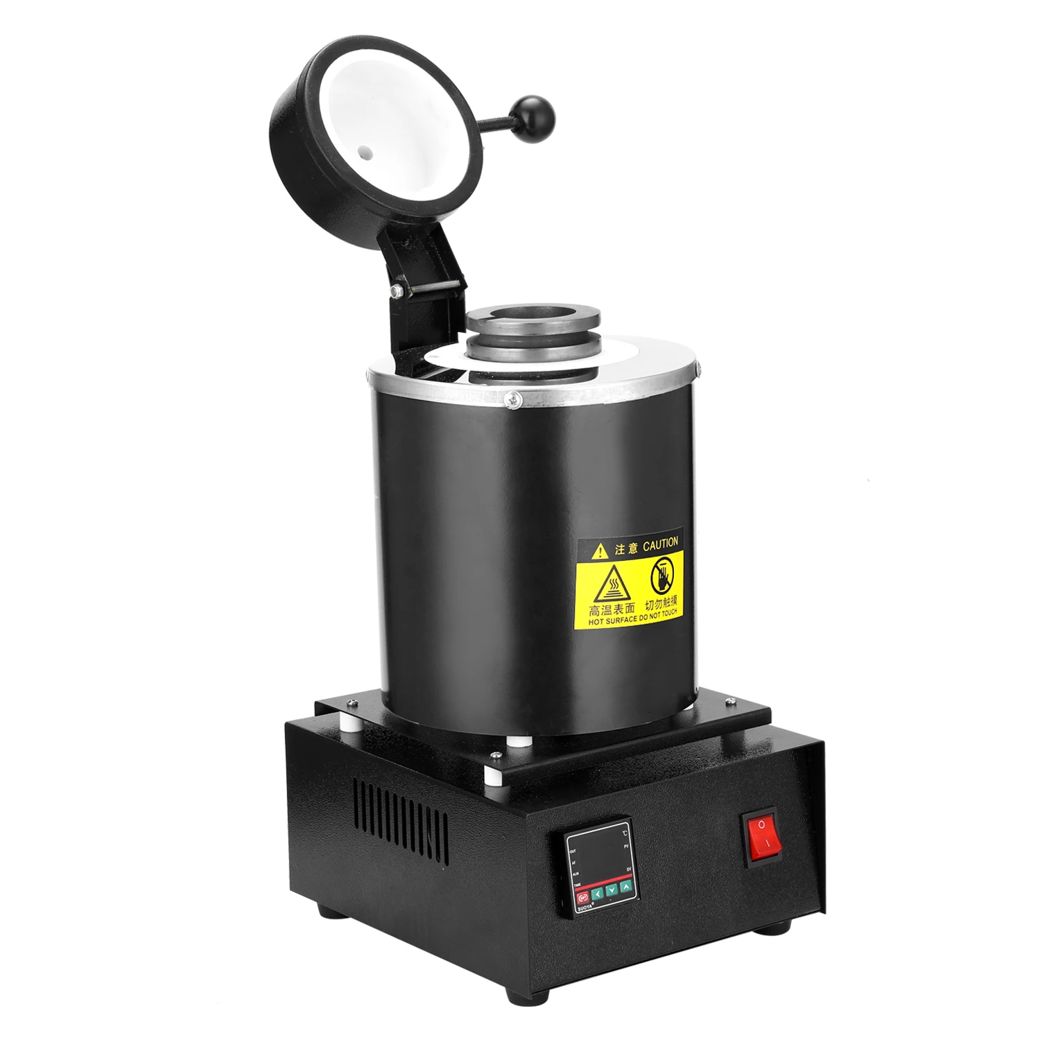 

Portable Melting Furnace 3kg Graphite Crucible Furnace High Temperature Small Metal Melting Furnace 2050W Melting Furnace