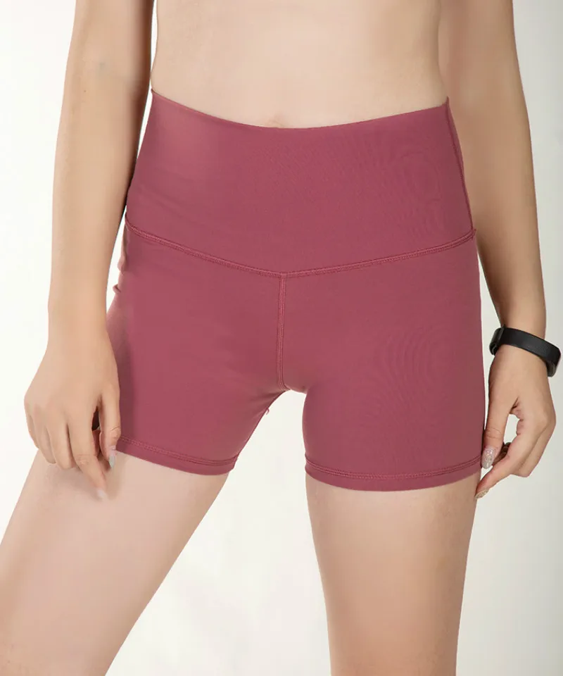 

High Waist Yoga Shorts Women Hip-Lifting Fitness Leggings Slim Summer Solid Color Running Cycling Stretch Women Sportswear 2021