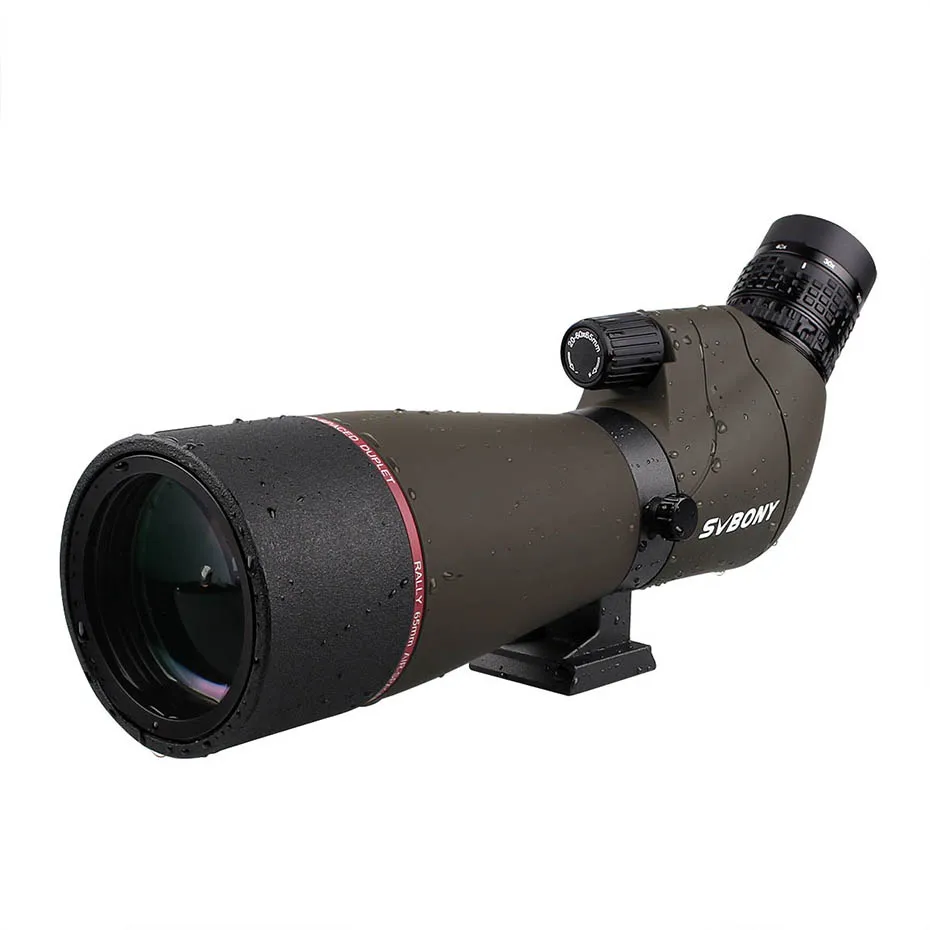 SVBONY SV13 Зрительная труба 20-60x65 зум телескоп BK7 серебро+ MC Призма и полностью многослойный объектив объектива водонепроницаемый F9314AA для охоты, стрельбы, стрельбы из лука, наблюдения за птицами