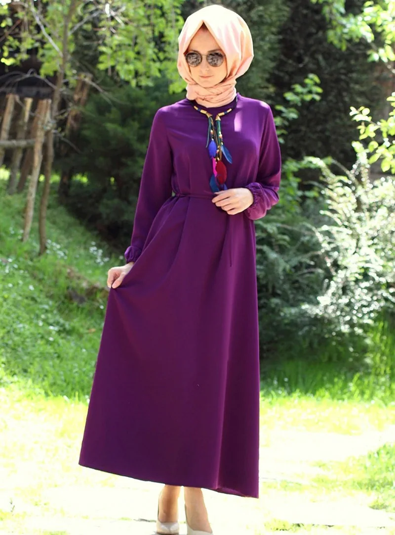 Винтажное мусульманское платье для женщин облегающие макси платья хиджаб с