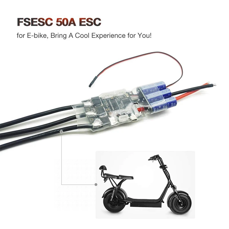 Fsesc V4 50A Sk8 Esc W/ 5V/1.5A Bec для электрического скейтборда Rc автомобиля E Bike Scooter