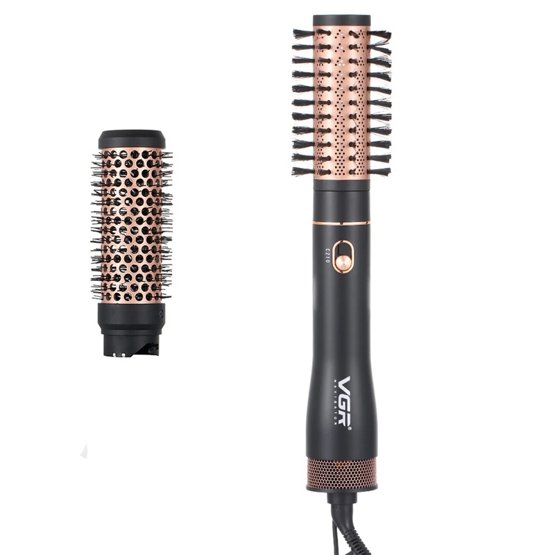 

VGR V-559 One Step Hair Dryer and Volumizer Negative Ion Generator Hair Straightener Curler Comb Hot Air Comb EU Plug