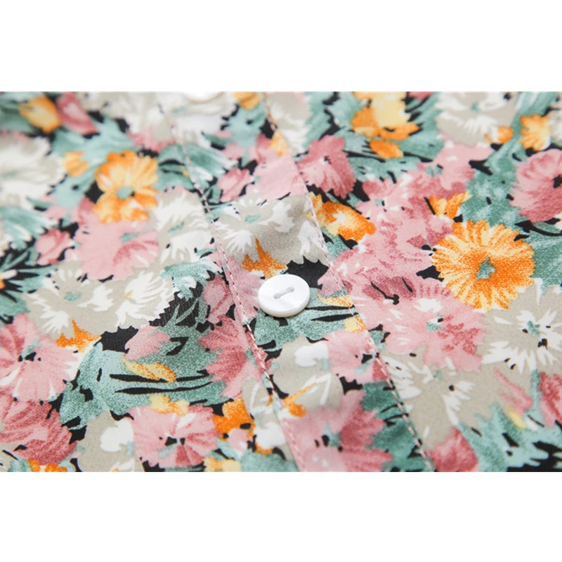 

2021 Summer New Fashion Floral Print Women Mid-Calf Dresses Beauty Gentle Elegant Holiday Buttons Spaghetti Strap Beach Vestiods