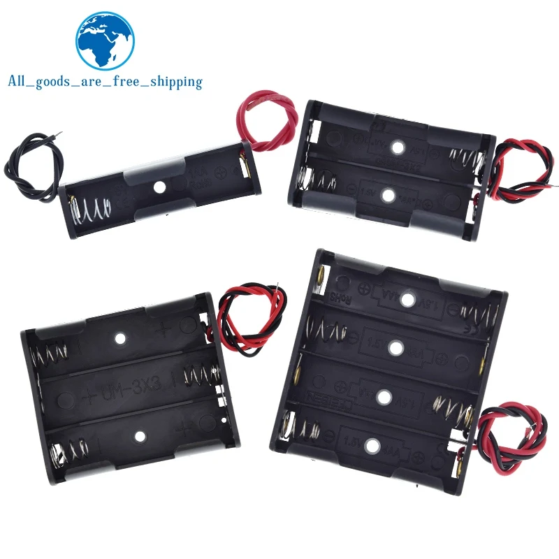 Контейнер для хранения батарей размера АА 1 шт. держатель 5 размеров с 2 3 4 слотами