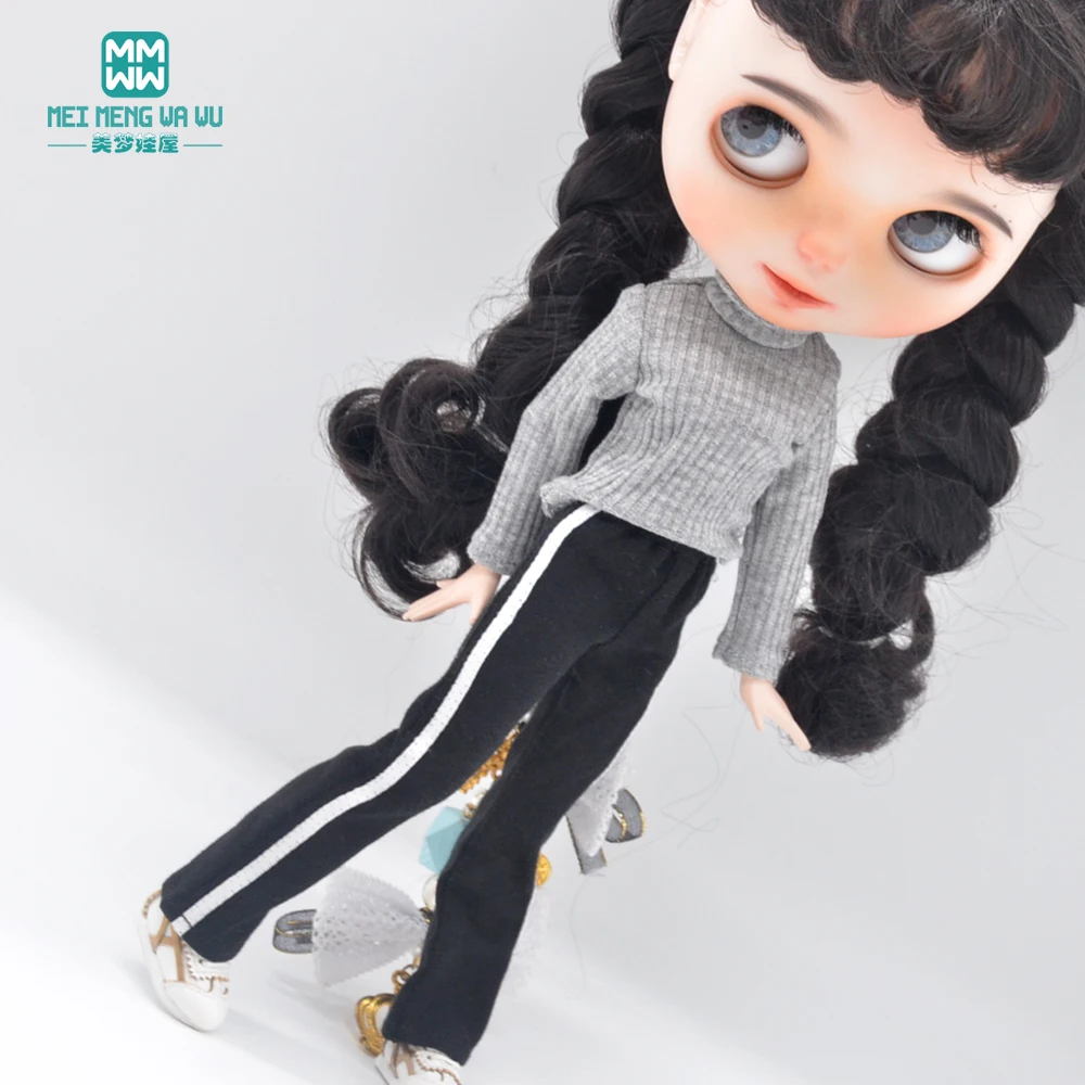 Одежда для куклы подходит Blyth Azone OB22 OB24 модный свитер с высоким воротником