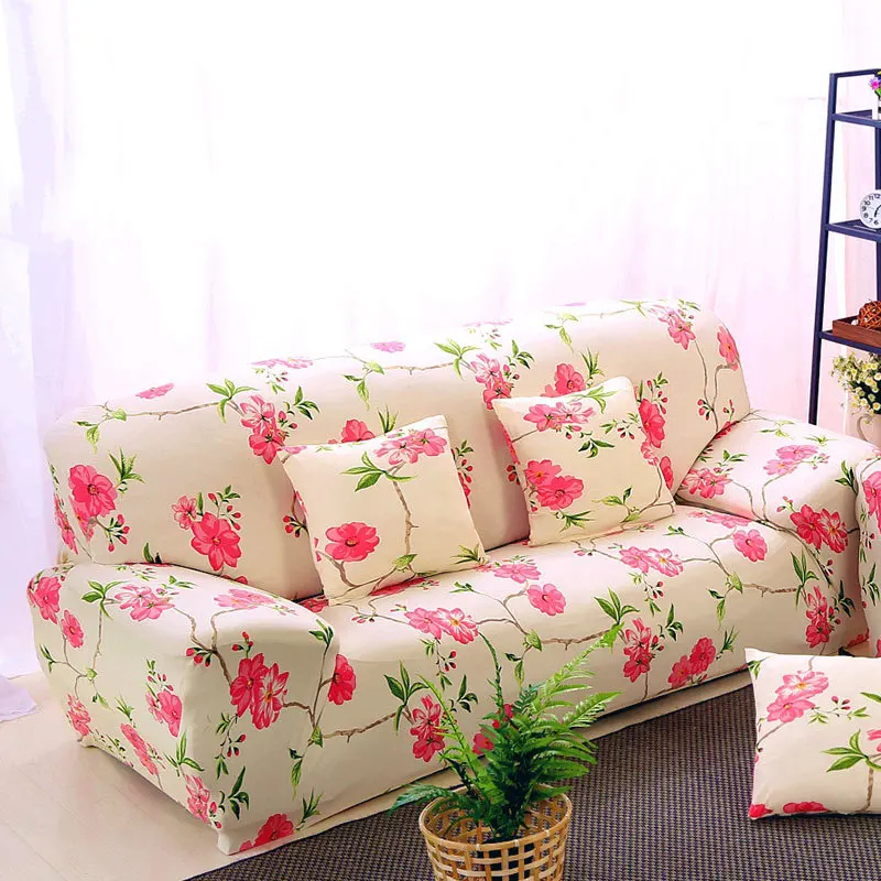 Sofa Slipcovers Printing Stretchable Elastic Cover Modern 4 Seater SA47008 | Дом и сад