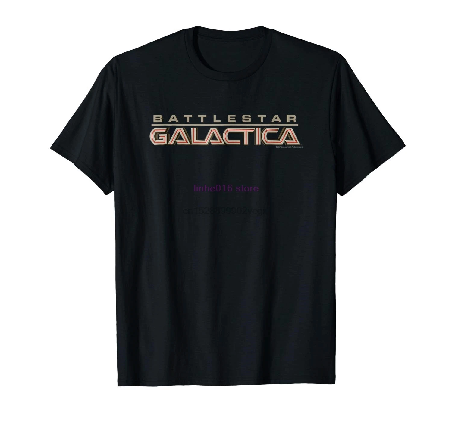 Брендовая мужская рубашка с логотипом Battlestar Galactica удобная футболка Официальная |