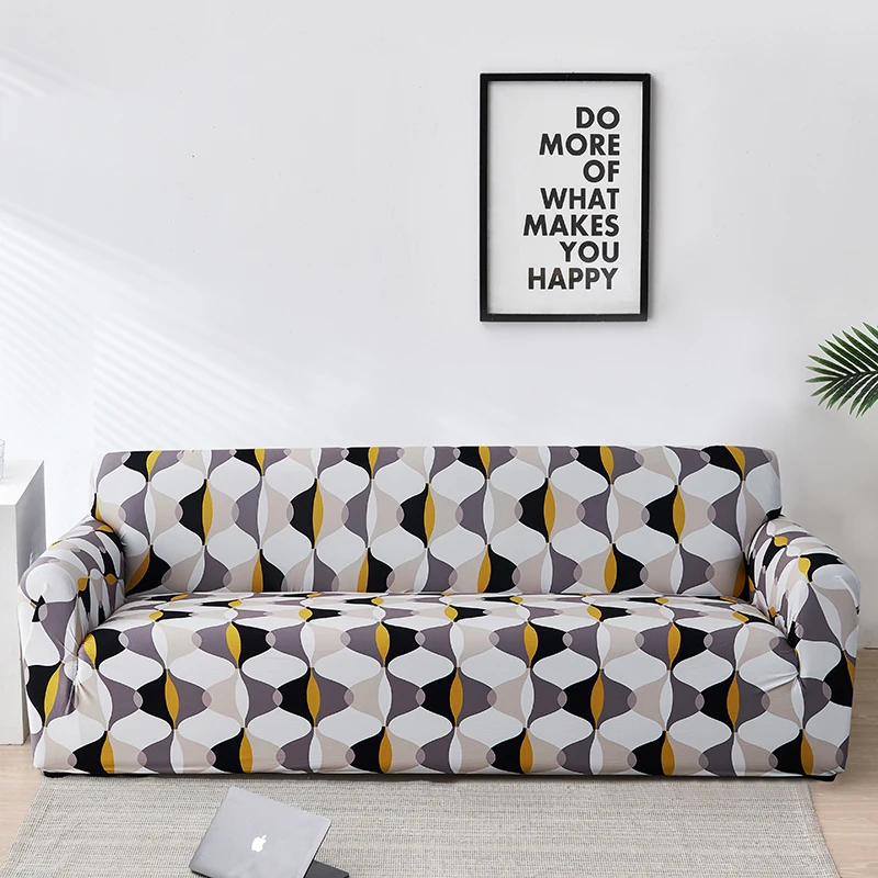 

New Floral Stretch Sofa Slipcovers Sectional Elastic Sofa Cover for Living Room Couch Cover L Shape 1/2/3/4 Seat Armchair Cover