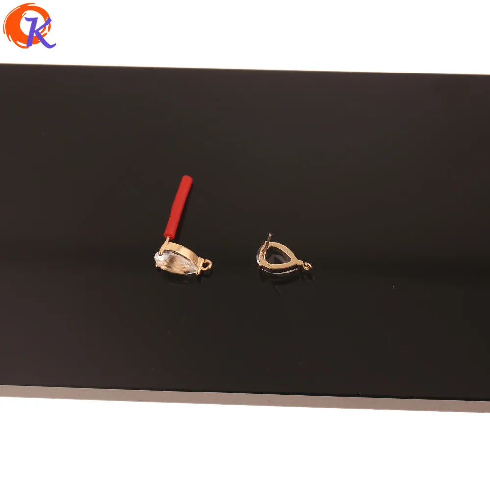 

Cordial Design 50Pcs 7*13MM Earring Findings/Hand Made/Jewelry Accessories/DIY Jewelry Making/Soft Pin/Crystal Earrings Stud