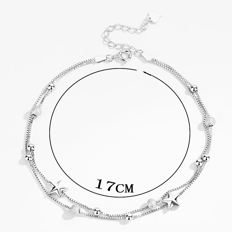 

Beadsnice 100% silver jewelry 925 sterling bohemian anklet bracelet necklace high quality ID 40353