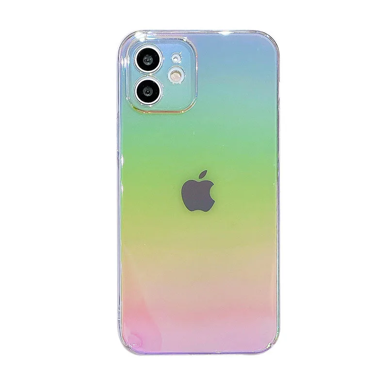 Fashion High quality  Rainbow laser soft silicon Phone Case For apple iPhone 13 12 Pro Max  X XS XR 11 SE Mini 7 8 Plus serises