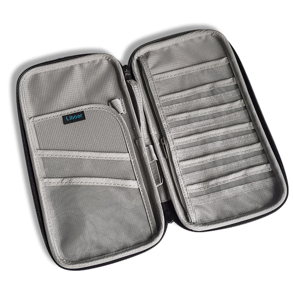 Liboer дорожный кошелек и держатель паспорта для всей семьи билетов органайзер