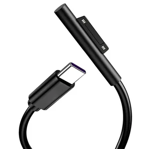 2m usb type c power supply charger adapter 15v 3a pd fast charging cable for mic surface pro 3 4 5 6 go laptop 2 surface book free global shipping
