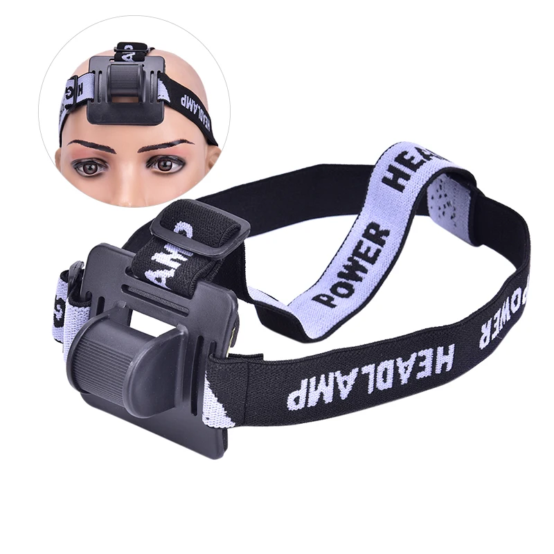 1pc Headband Helmet Strap Mount Head For LED Headlamp Bike Light Black Cycling Headlight Band Accessories |