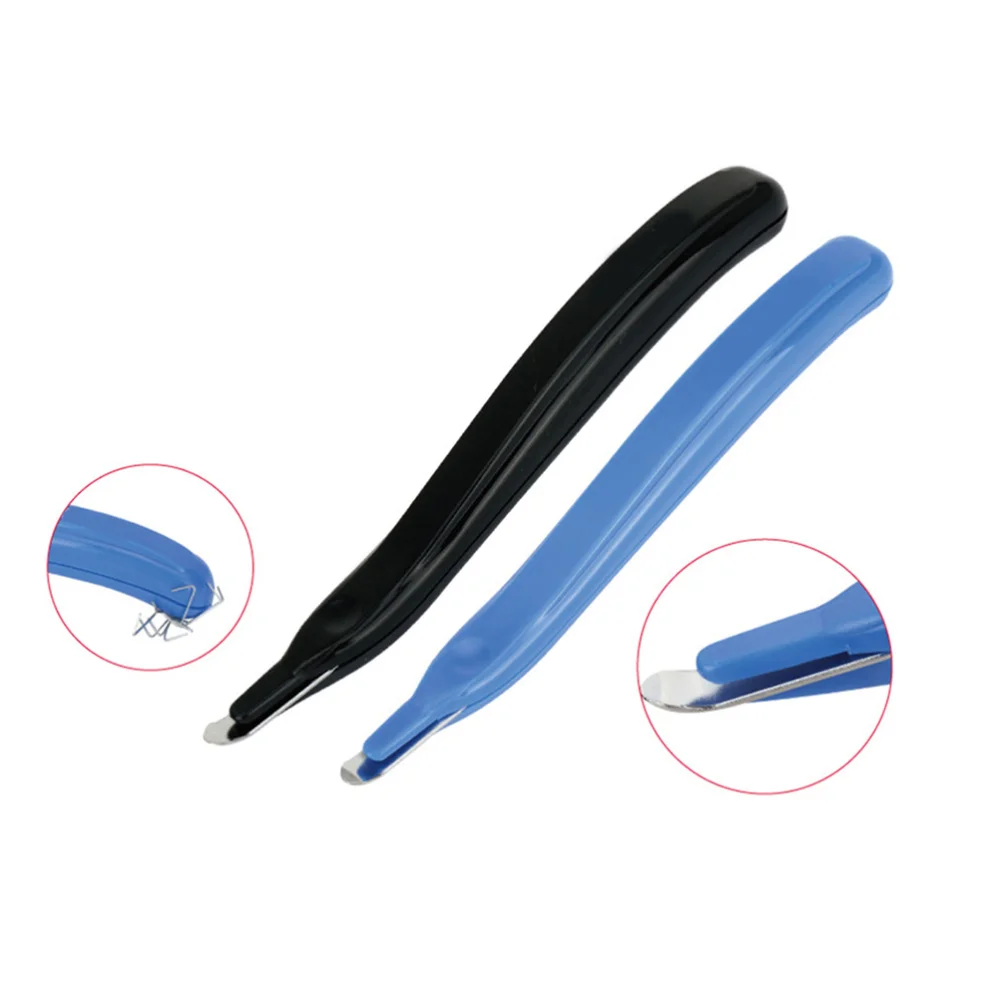 

3Pcs Universal Needle Remover Labor Saving Staple Remover Handheld Nail Puller Without Logo(Blue)
