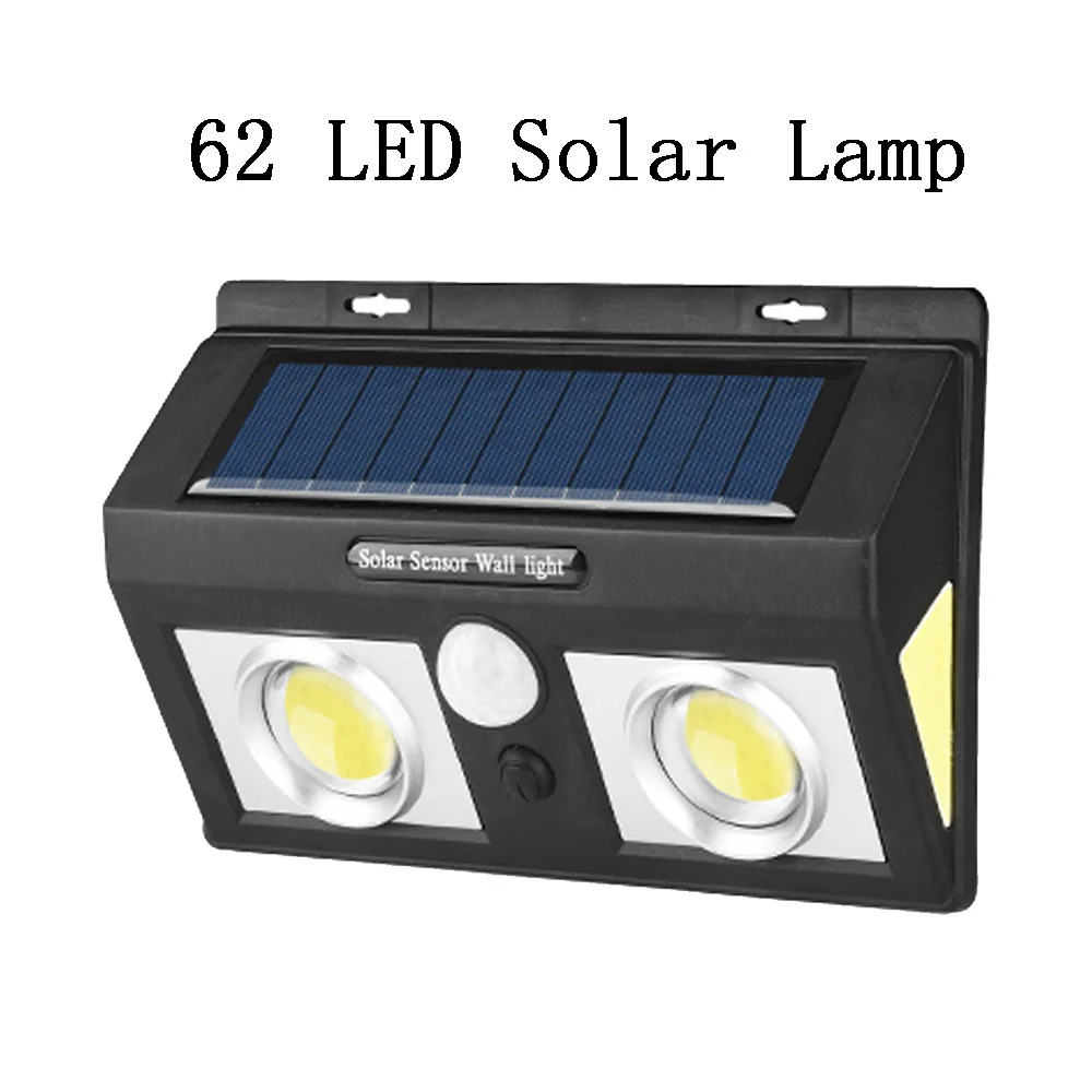62 LED Solar Lamp 25/37/50/62 светодиодный солнечный свет мульти режимами 1/2/4 шт. стенная солнечна лампа движения Сенсор открытый Водонепроницаемый безопасности садовые светильники - Испускаемый цвет: 62 LED Solar Lamp