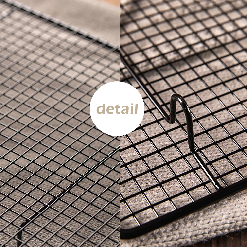 

Universal Carbon Steel Cooling Rack Baking Thick Wire Rack for Grilling Drying for Cold Cakes Breads Cookies Biscuits Pastry