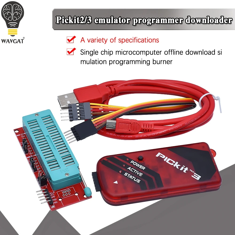 PICKit2 PICKIT3 PICKit3.5 программатор + PIC ICD2 PICKit 2 PICKIT 3 5 программируемый адаптер