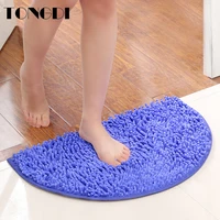 tongdi bathroom carpet mat soft shower microfiber chenille non slip mats rug decoration for home bathroom living kitchen room