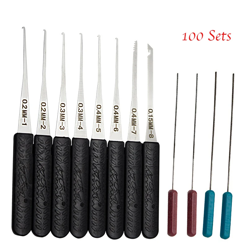 

100 Sets Liushi 12pcs DIY Broken Key Extractor Remove Removal Hooks Locksmith Hand Tool Lock Kit Lock Pick Set Hardware