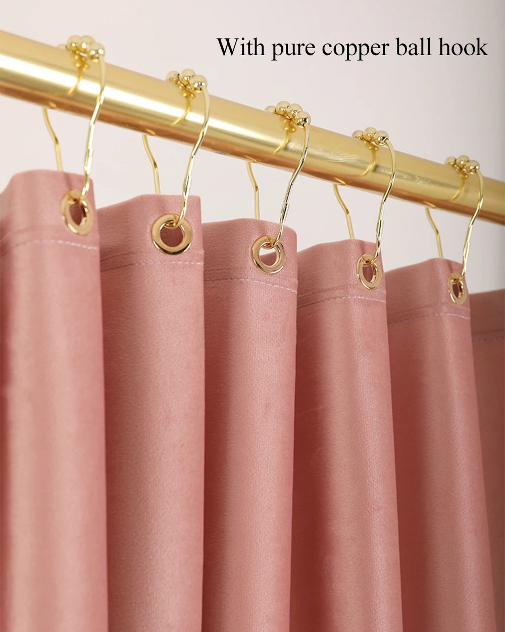 liangqi velvet shower curtain waterproof coating fabric double layer thicken cloth bathroom bathtub tools home decor customize free global shipping