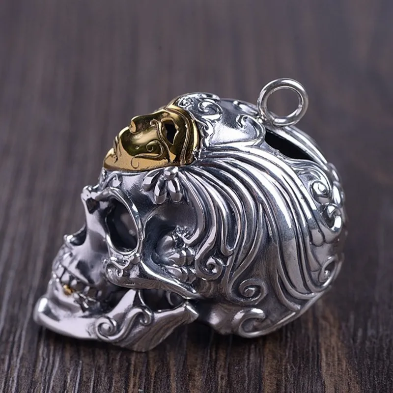 Подвеска в виде черепа из серебра 2020 пробы для мужчин | Украшения и аксессуары