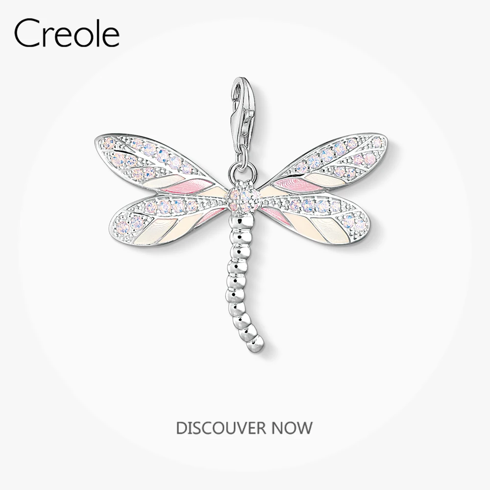 Подвеска в виде розовой стрекозы Новинка осени 2019 ювелирное изделие из