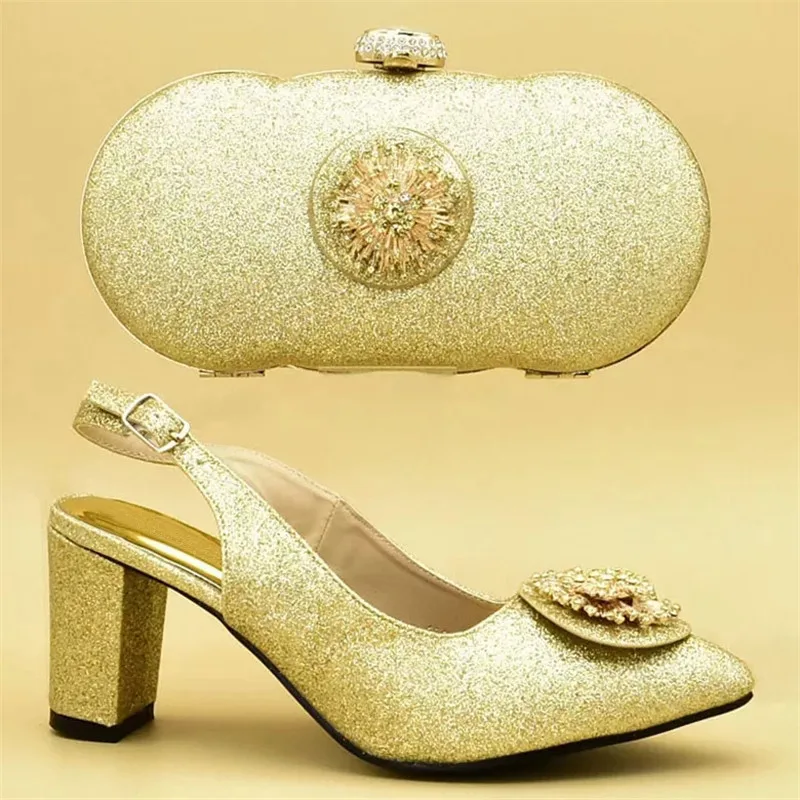 Последний вечерний комплект из обуви и сумки в африканском стиле Итальянские