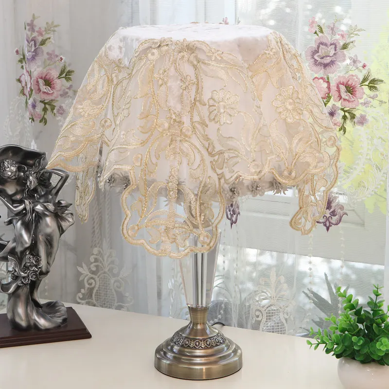 SBB принцесса стиль кружева Роскошная вышитая Пылезащитная крышка органза