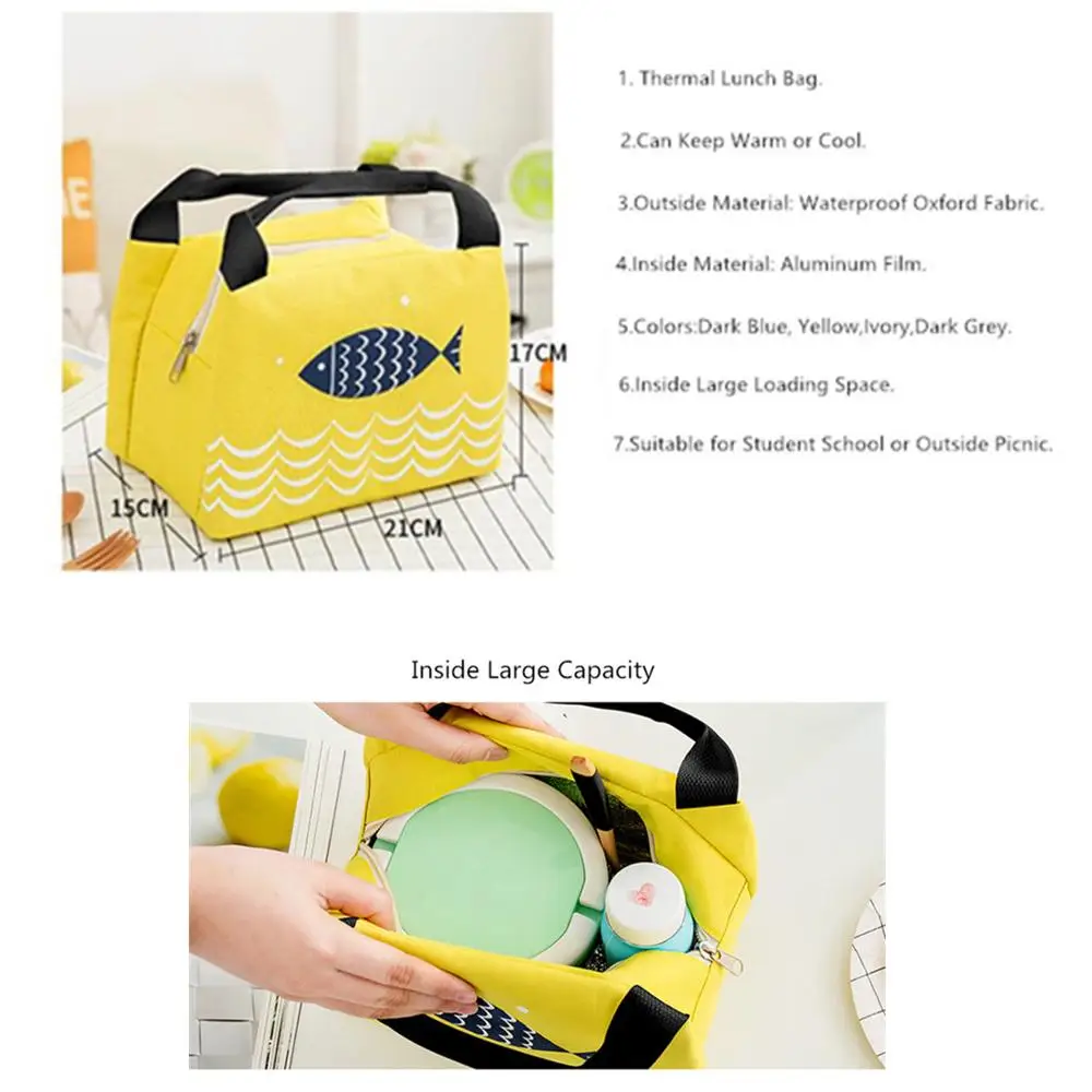 Fengdong Переносные сумки для обедов женщин сумка-холодильник Детская Изолированная