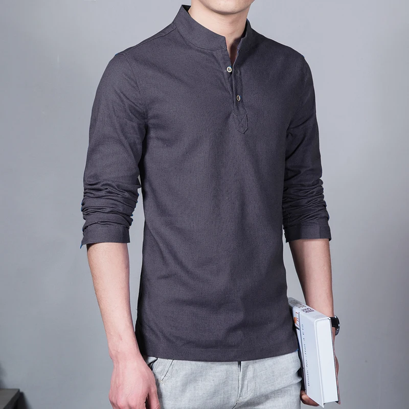hot sell 2021 new fashion tops long sleeve mens shirts male casual linen shirt men brand plus size asian size camisas m 5xl free global shipping