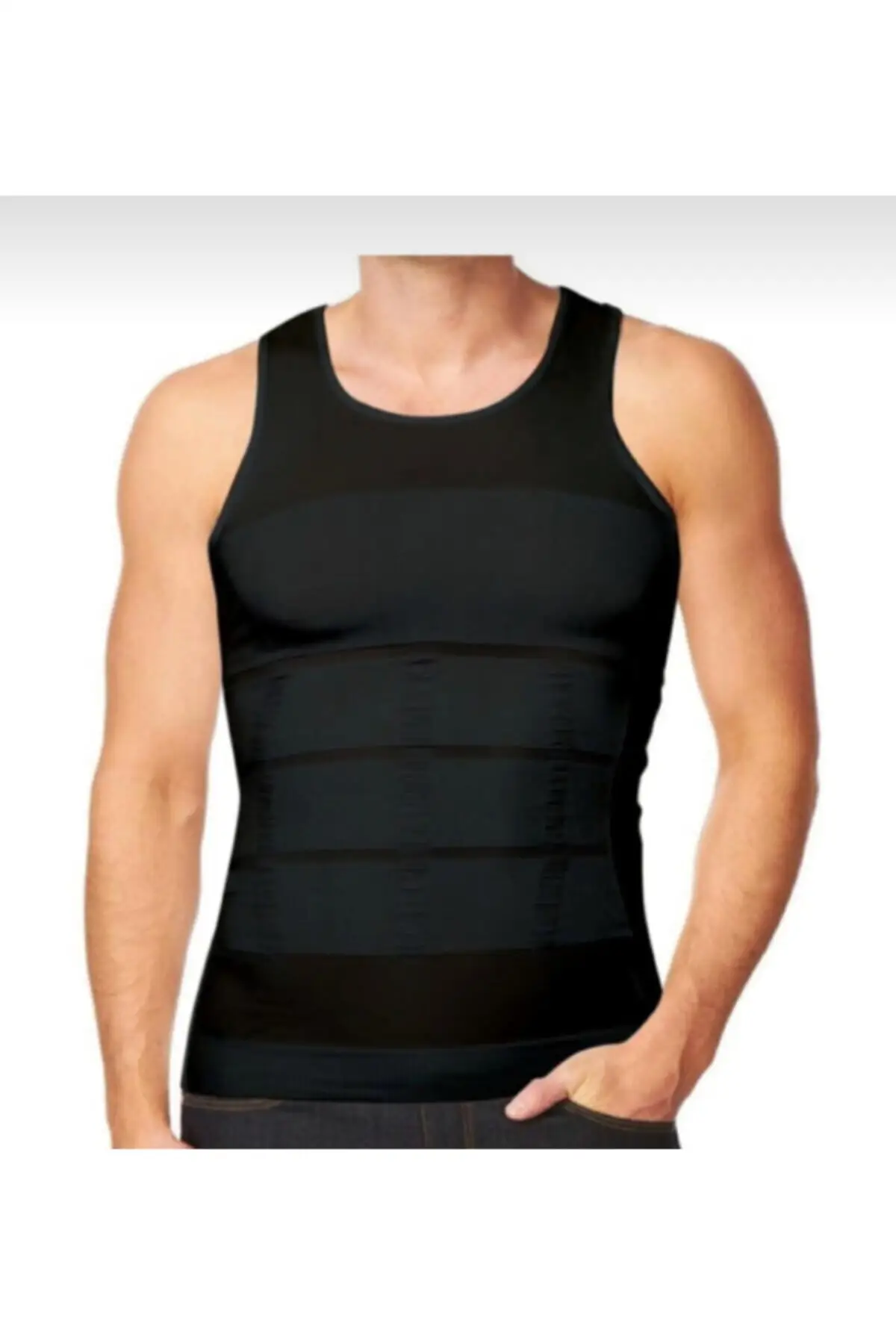 

Male Black Corset Undershirt