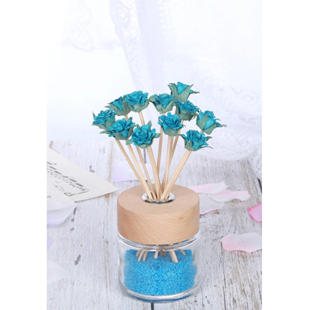 5pcs Daisy Flower Rattan Reeds Fragrance Diffuser Non-fire Replacement Refill Sticks Home Living Room Aromatic Incense