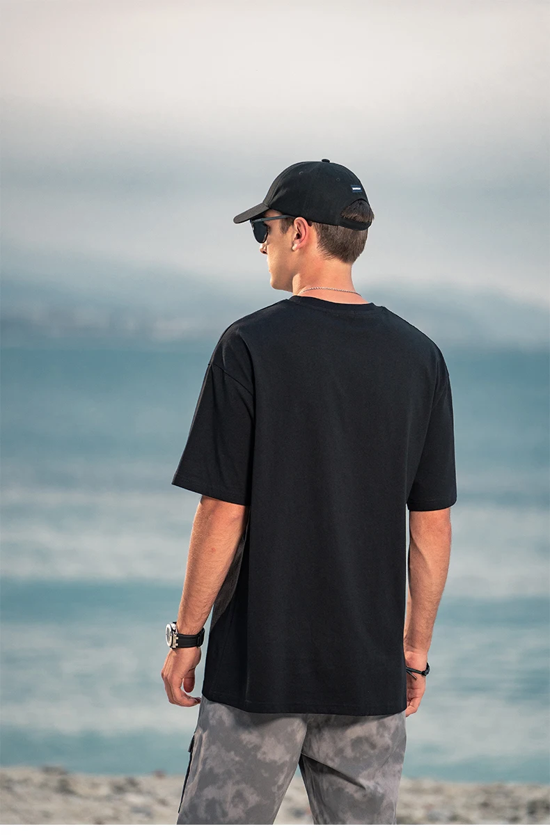 

YTX1734 new Men's loose creative printing summer cotton short-sleeved T-shirt
