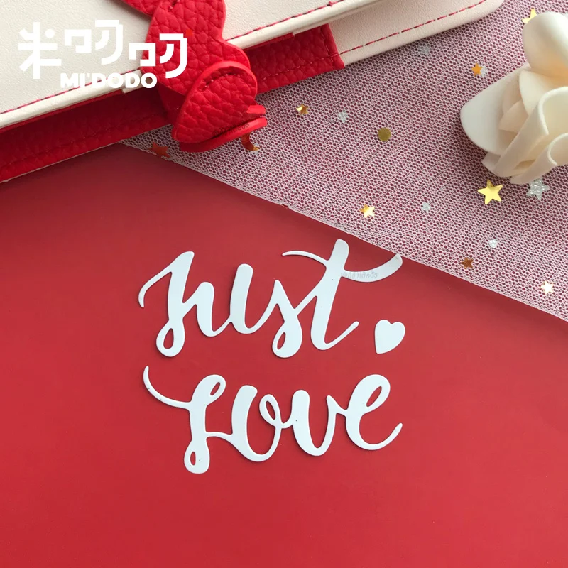 Металлические режущие штампы Love Word для скрапбукинга Сделай Сам изготовление