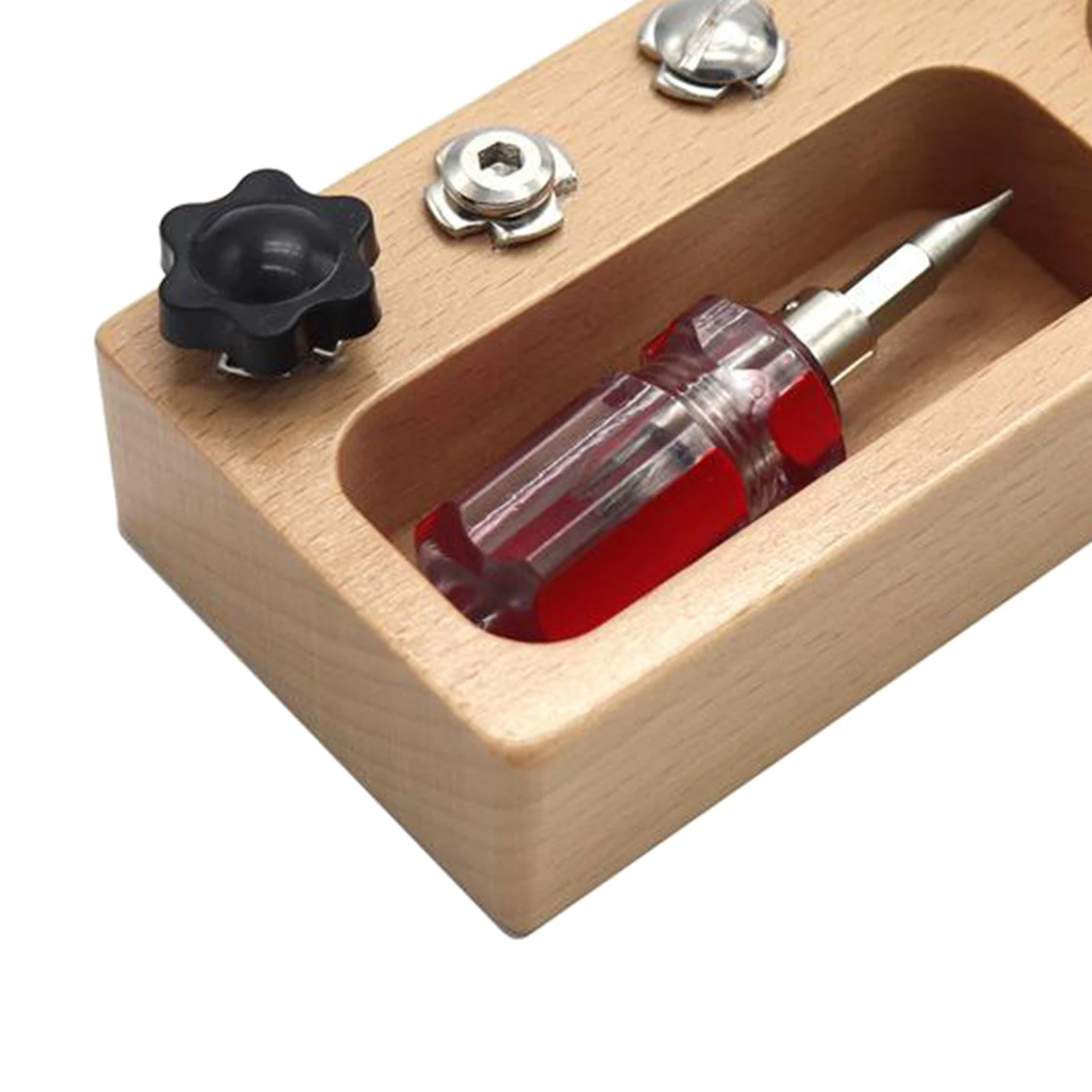 

Montessori Baby Screw Bolts Sets Screwdriver Sensory Toys Wooden Educational Toy Basic Skills Educational Learning Toys