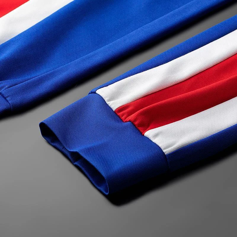 

2020 European and American new men's trousers spring contrast color webbing pants blue side stripes casual sports pants