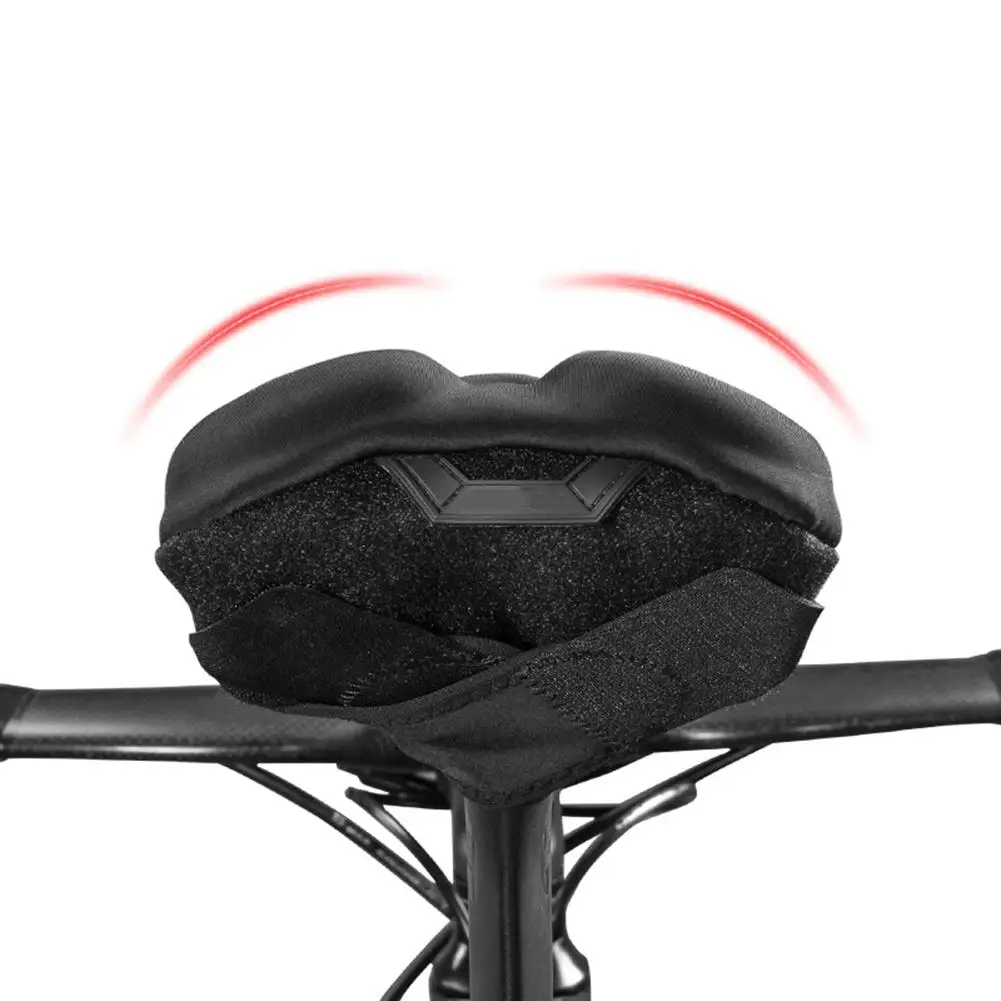 Удобное Силиконовое + губка с эффектом памяти велосипедное седло чехлом от дождя