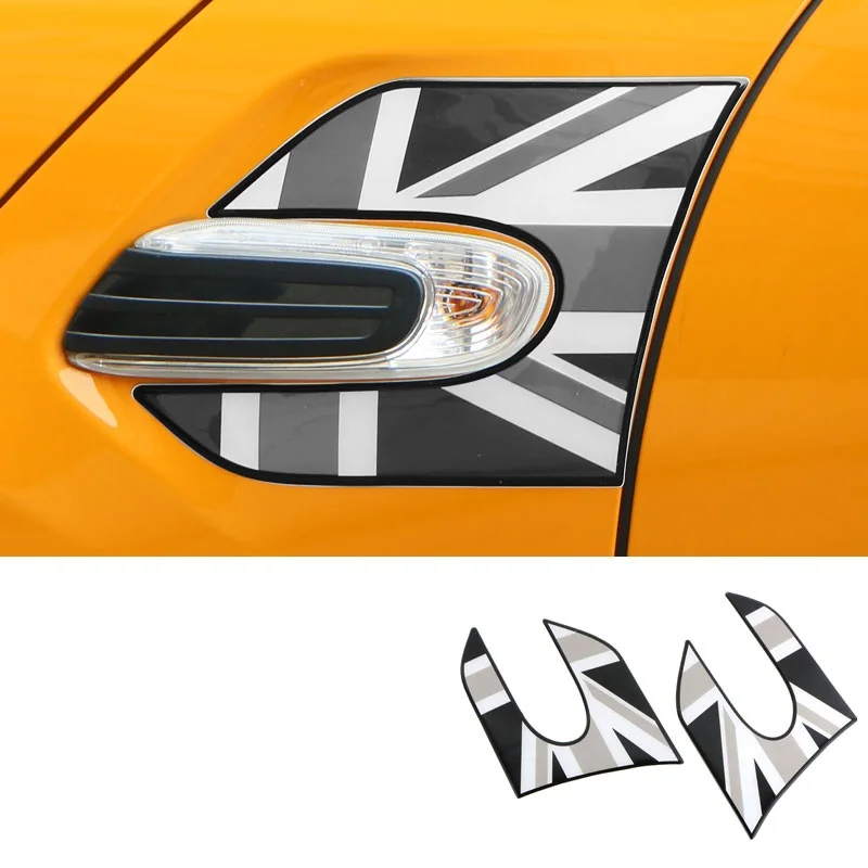 3D наклейка на боковую пластину автомобиля с принтом Union Jack крыло наклейки для Mini
