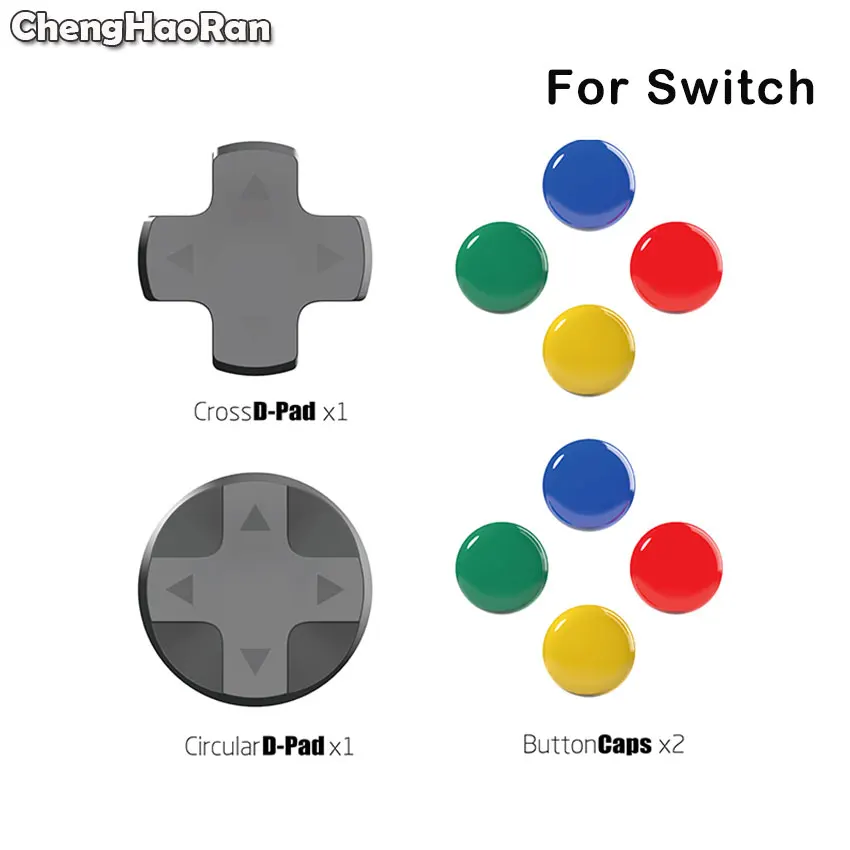 

Набор цветных кнопок ChengHaoRan с черепом, рукоятка для стика для Nintendo Switch NS Joy-Con, аналоговый колпачок для джойстика, чехол для Xbox PS4