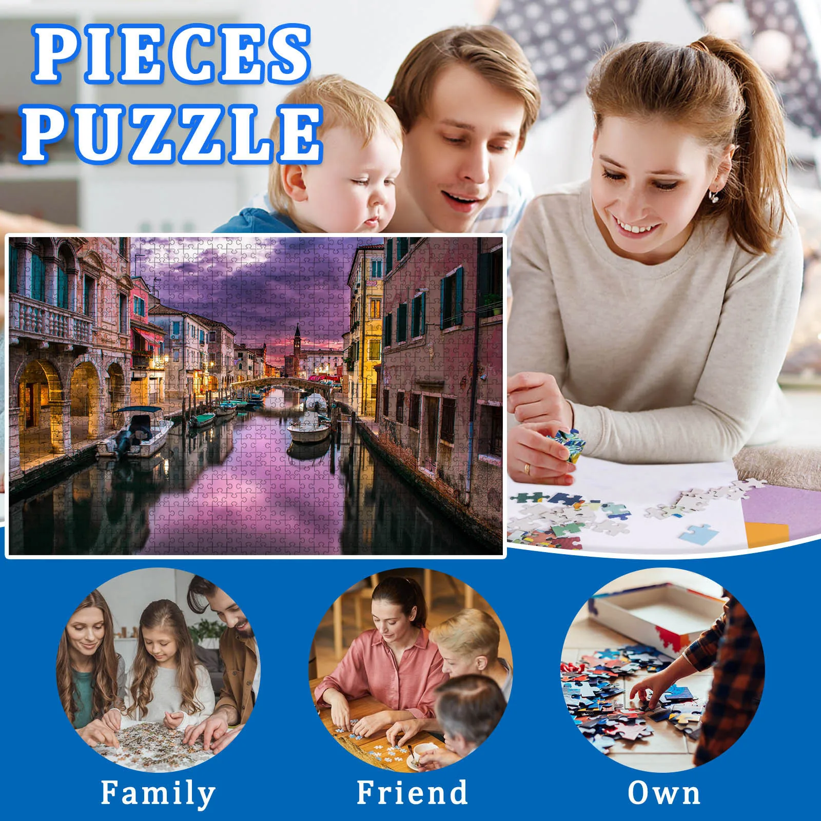 

Educational Puzzle 1000 Pieces Landscape Jigsaw Puzzle Games Montessori Adult and Children's Brain IQ Development Toys juguetes